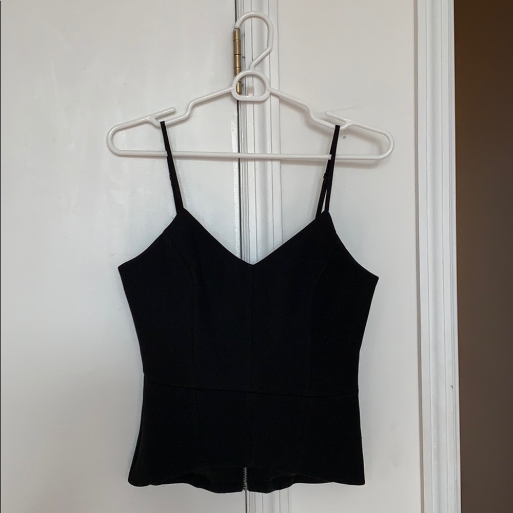 Cooper St, Black Peplum Top, Size 4.